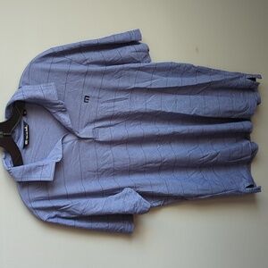 EUC Travis Mathew Lavender Stripe Polo